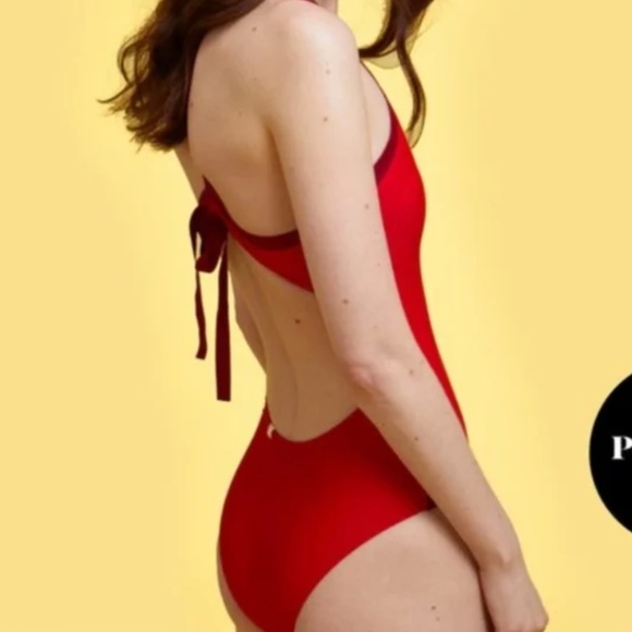 Summersalt fused river power suit sangria lava One-Piece Swimsuit SZ 4 nwt - Picture 2 of 5